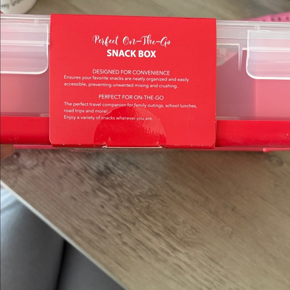 CWC Red Snack Box - Perfect On-The-Go Food Storage - Picture 3 of 3